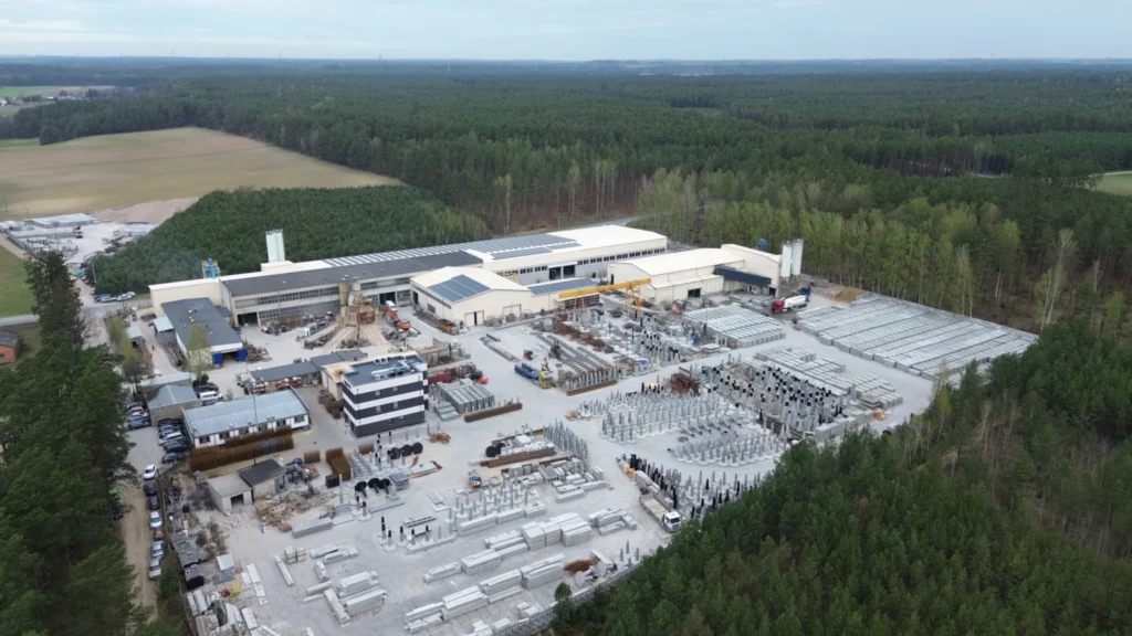 Sklep z prefabrykatami betonowymi Elbud Gdańsk